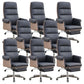 Executive Ergonomic Computer Chair Tilt Mechanism High Back Executive Chair Black 8 Piece Set Clearhalo 'furn' 'furn_office_chair' 'Furniture' 'Office Chairs' 'Office Furniture' 'office_chair' 5801594