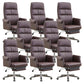 Executive Ergonomic Computer Chair Tilt Mechanism High Back Executive Chair Brown 8 Piece Set Clearhalo 'furn' 'furn_office_chair' 'Furniture' 'Office Chairs' 'Office Furniture' 'office_chair' 5801603