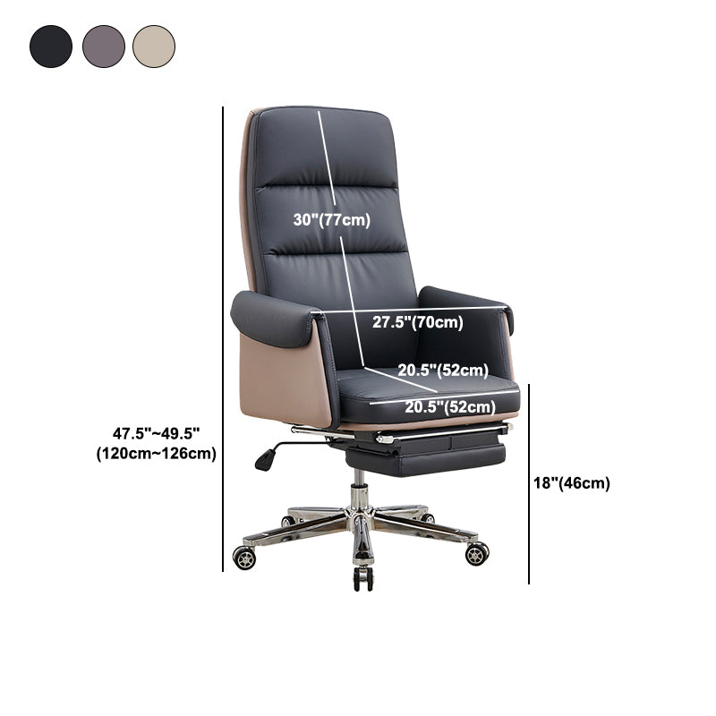 Executive Ergonomic Computer Chair Tilt Mechanism High Back Executive Chair Clearhalo 'furn' 'furn_office_chair' 'Furniture' 'Office Chairs' 'Office Furniture' 'office_chair' 5801613
