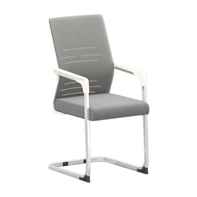 Sedia da ufficio a armi fisse moderna senza ruote sedia da gioco ergonomico