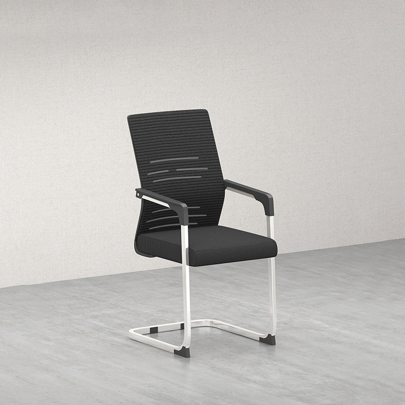 Sedia da ufficio a armi fisse moderna senza ruote sedia da gioco ergonomico