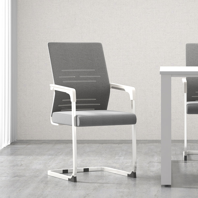 Sedia da ufficio a armi fisse moderna senza ruote sedia da gioco ergonomico