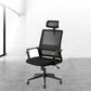 Modern Fixed Arms Office Chair Nylon Black High Back Home Office Chair Clearhalo 'furn' 'furn_office_chair' 'Furniture' 'Office Chairs' 'Office Furniture' 'office_chair' 5801640