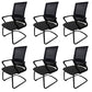Modern Fixed Arms Office Chair Nylon Black High Back Home Office Chair 6 Piece Set Casters Not Included Without Headrest Clearhalo 'furn' 'furn_office_chair' 'Furniture' 'Office Chairs' 'Office Furniture' 'office_chair' 5801660