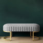 Glam Velvet Foam Bench Solid Color Bench with Legs for Bedroom Clearhalo 'Benches' 'Chairs & Seating' 'furn' 'furn_benches' 'Furniture' 'Living Room Furniture' 5801687