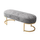 Glam Velvet Foam Bench Solid Color Bench with Legs for Bedroom Grey Clearhalo 'Benches' 'Chairs & Seating' 'furn' 'furn_benches' 'Furniture' 'Living Room Furniture' 5801692