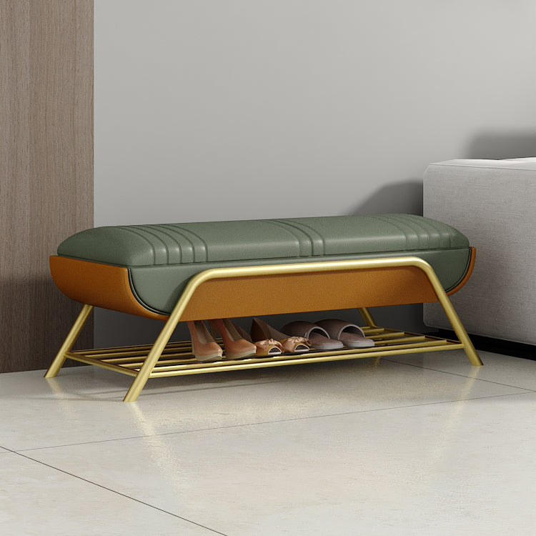 Glam Faux Leather Bench Flip Top Solid Color Bench for Living Room Clearhalo 'Benches' 'Chairs & Seating' 'furn' 'furn_benches' 'Furniture' 'Living Room Furniture' 5801728