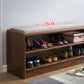 13.78" W Modern Entryway Bench Rubberwood Bench with Shoe Storage Clearhalo 'Benches' 'Chairs & Seating' 'furn' 'furn_benches' 'Furniture' 'Living Room Furniture' 5801755
