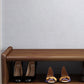 13.78" W Modern Entryway Bench Rubberwood Bench with Shoe Storage Clearhalo 'Benches' 'Chairs & Seating' 'furn' 'furn_benches' 'Furniture' 'Living Room Furniture' 5801757