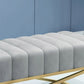 14.96 Inch H Glam Seating Bench Foam Cushioned Bench for Bedroom Clearhalo 'Benches' 'Chairs & Seating' 'furn' 'furn_benches' 'Furniture' 'Living Room Furniture' 5801803