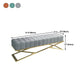14.96 Inch H Glam Seating Bench Foam Cushioned Bench for Bedroom Clearhalo 'Benches' 'Chairs & Seating' 'furn' 'furn_benches' 'Furniture' 'Living Room Furniture' 5801806