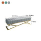14.96 Inch H Glam Seating Bench Foam Cushioned Bench for Bedroom Clearhalo 'Benches' 'Chairs & Seating' 'furn' 'furn_benches' 'Furniture' 'Living Room Furniture' 5801807