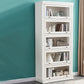 Libreria moderna di stoccaggio chiuso da 12,5 "W White Wohi Legno scaffale con porte di vetro