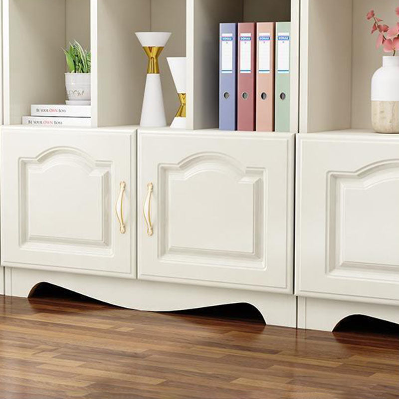 Libreria moderna ingegnerizzata solida Libreria geometrica bianca per soggiorno