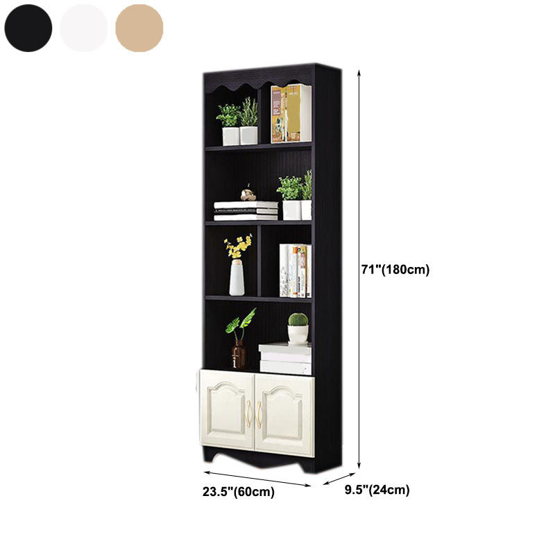 Libreria moderna ingegnerizzata solida Libreria geometrica bianca per soggiorno