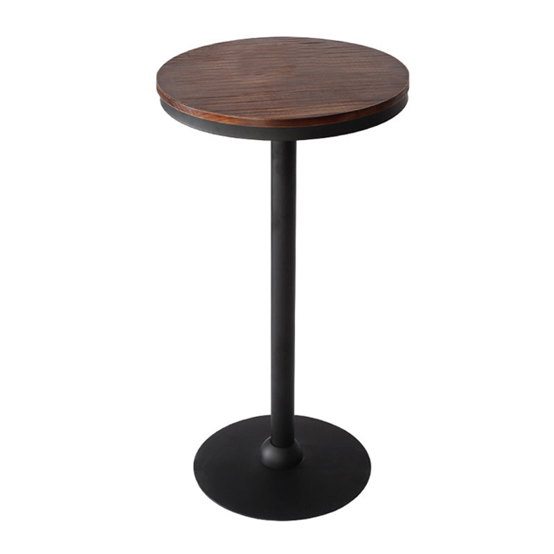 Industrial 1/3/4/5 Pieces Solid Wood Bar Table Set Fixed Table Counter Table Brown 22"L x 22"W Clearhalo 'Bar Furniture' 'furn' 'furn_home_bar_bar_sets' 'Furniture' 'Home Bars & Bar Sets' 'home_bar_bar_sets' 'Kitchen & Dining Furniture' 5802409