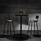 Industrial 1/3/4/5 Pieces Solid Wood Bar Table Set Fixed Table Counter Table 3 Pieces: Brown Table, 2 Stools Clearhalo 'Bar Furniture' 'furn' 'furn_home_bar_bar_sets' 'Furniture' 'Home Bars & Bar Sets' 'home_bar_bar_sets' 'Kitchen & Dining Furniture' 5802411