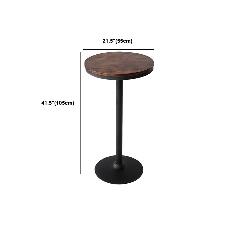 Industrial 1/3/4/5 Pieces Solid Wood Bar Table Set Fixed Table Counter Table Clearhalo 'Bar Furniture' 'furn' 'furn_home_bar_bar_sets' 'Furniture' 'Home Bars & Bar Sets' 'home_bar_bar_sets' 'Kitchen & Dining Furniture' 5802420