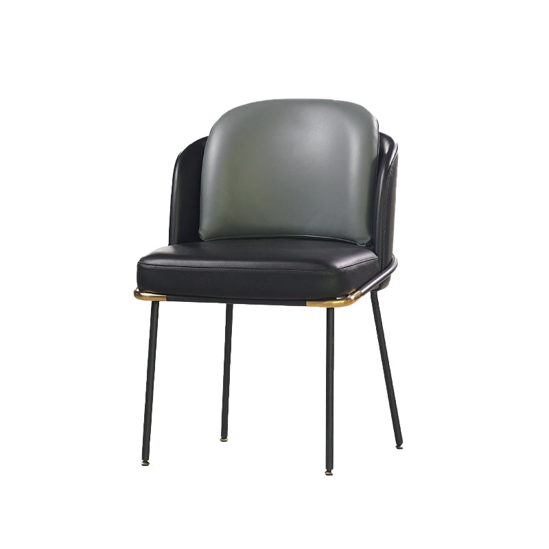 20.08" Wide Industrial Style Single Sofa Chair Pillow Back Armless Chair Gray Black 1 Piece Clearhalo 'Accent Chairs' 'accent_chairs' 'Chairs & Seating' 'furn' 'furn_accent_chairs' 'Furniture' 'Living Room Furniture' 5802589