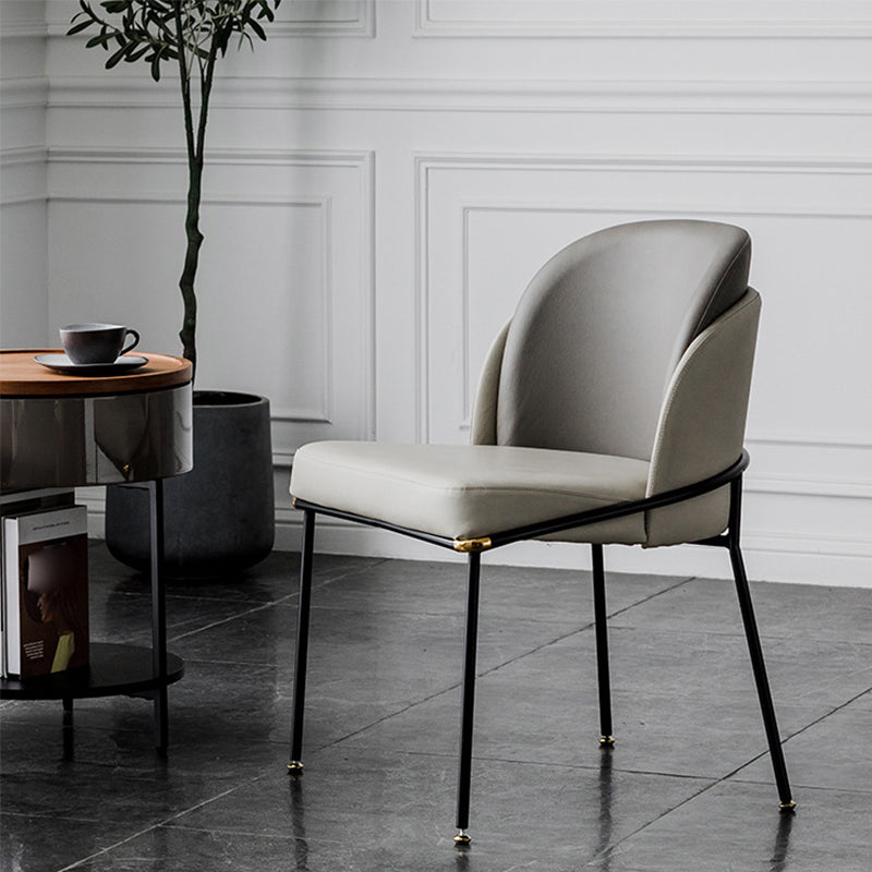 20.08" Wide Industrial Style Single Sofa Chair Pillow Back Armless Chair Gray Gray 1 Piece Clearhalo 'Accent Chairs' 'accent_chairs' 'Chairs & Seating' 'furn' 'furn_accent_chairs' 'Furniture' 'Living Room Furniture' 5802592