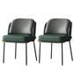 20.08" Wide Industrial Style Single Sofa Chair Pillow Back Armless Chair Gray Green 2 Piece Set Clearhalo 'Accent Chairs' 'accent_chairs' 'Chairs & Seating' 'furn' 'furn_accent_chairs' 'Furniture' 'Living Room Furniture' 5802599
