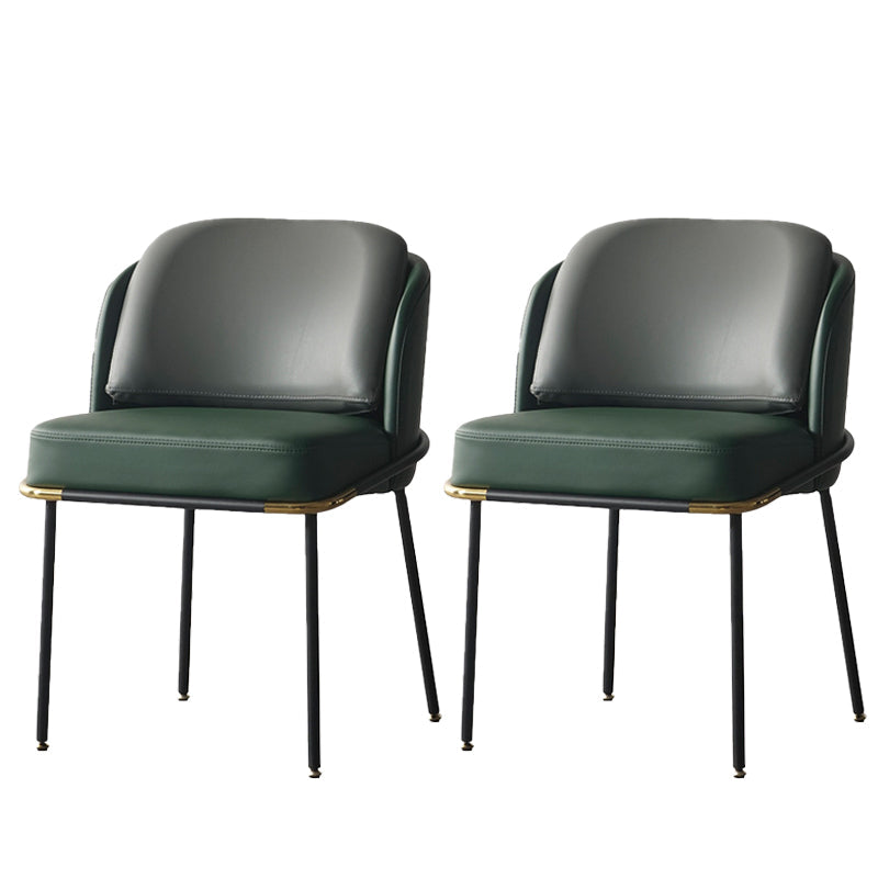 20.08" Wide Industrial Style Single Sofa Chair Pillow Back Armless Chair Gray Green 2 Piece Set Clearhalo 'Accent Chairs' 'accent_chairs' 'Chairs & Seating' 'furn' 'furn_accent_chairs' 'Furniture' 'Living Room Furniture' 5802599