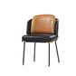 20.08" Wide Industrial Style Single Sofa Chair Pillow Back Armless Chair Brown Black 1 Piece Clearhalo 'Accent Chairs' 'accent_chairs' 'Chairs & Seating' 'furn' 'furn_accent_chairs' 'Furniture' 'Living Room Furniture' 5802605