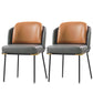 20.08" Wide Industrial Style Single Sofa Chair Pillow Back Armless Chair Brown Gray 2 Piece Set Clearhalo 'Accent Chairs' 'accent_chairs' 'Chairs & Seating' 'furn' 'furn_accent_chairs' 'Furniture' 'Living Room Furniture' 5802608