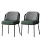 20.08" Wide Industrial Style Single Sofa Chair Pillow Back Armless Chair Black-White Green 2 Piece Set Clearhalo 'Accent Chairs' 'accent_chairs' 'Chairs & Seating' 'furn' 'furn_accent_chairs' 'Furniture' 'Living Room Furniture' 5802617