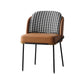 20.08" Wide Industrial Style Single Sofa Chair Pillow Back Armless Chair Black-White Brown 1 Piece Clearhalo 'Accent Chairs' 'accent_chairs' 'Chairs & Seating' 'furn' 'furn_accent_chairs' 'Furniture' 'Living Room Furniture' 5802618