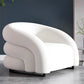 Nordic Style with Armrest Fabric Armrest Fixed Backrest Accent Chair White Clearhalo 'Accent Chairs' 'accent_chairs' 'Chairs & Seating' 'furn' 'furn_accent_chairs' 'Furniture' 'Living Room Furniture' 5802657