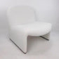 Nordic Style Non-armrest Fixed Backrest Metal Silver Accent Chair