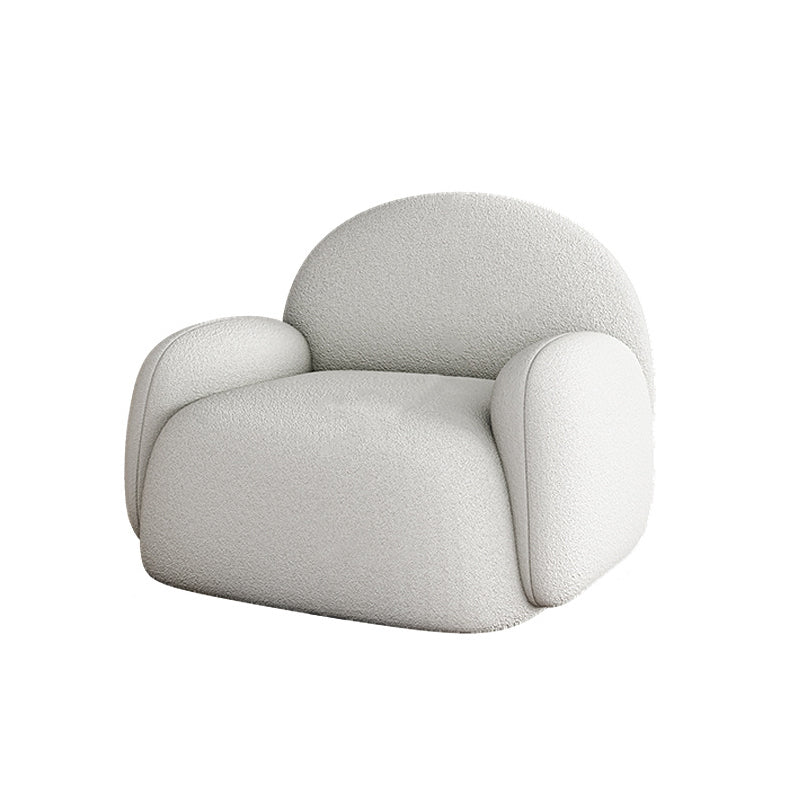 Chaise de canapé unique Scandinave Scandinave Scandinave Chaise de bras de dos fixe pour le salon