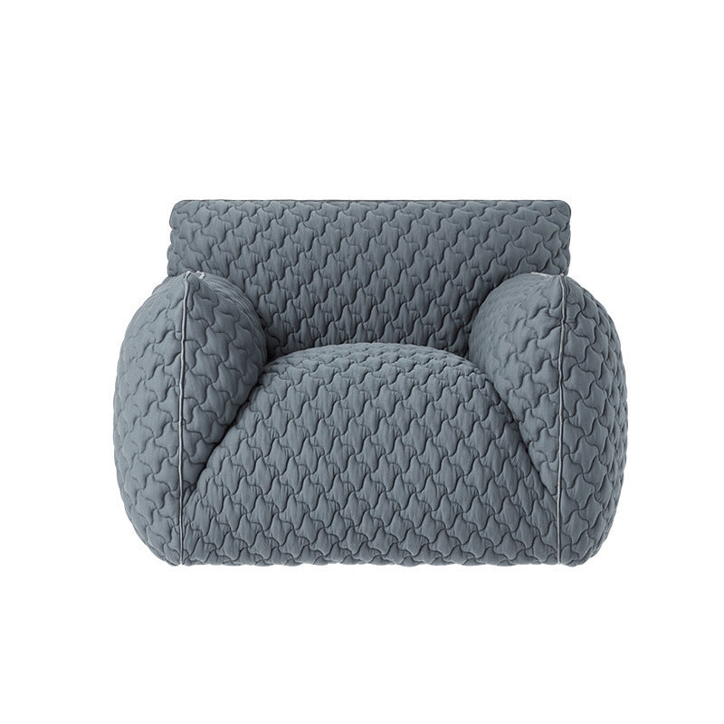 40,55 "breit skandinavischer Single Sofa Stuhl Polyester Twill Armstuhl für Schlafzimmer