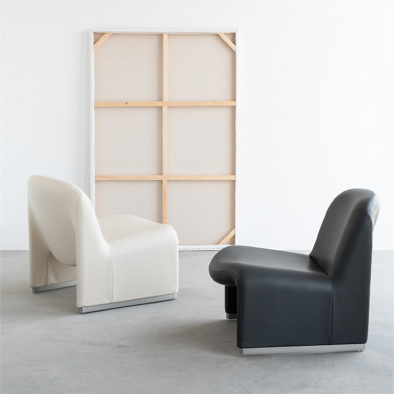 23.2"Wide Tight Back Armless Single Accent Chair for Apartment Clearhalo 'Accent Chairs' 'accent_chairs' 'Chairs & Seating' 'furn' 'furn_accent_chairs' 'Furniture' 'Living Room Furniture' 5802739