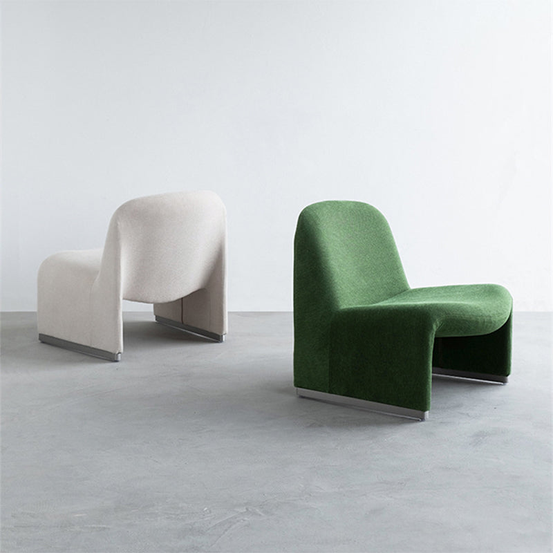 23.2"Wide Tight Back Armless Single Accent Chair for Apartment Clearhalo 'Accent Chairs' 'accent_chairs' 'Chairs & Seating' 'furn' 'furn_accent_chairs' 'Furniture' 'Living Room Furniture' 5802741