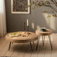 Rustic Style Coffee Cocktail Table 3 Legs Wooden Round Coffee Table Clearhalo 'Coffee & Accent Tables' 'Coffee Tables' 'coffee_tables' 'furn' 'furn_coffee_tables' 'Furniture' 'Living Room Furniture' 5802775