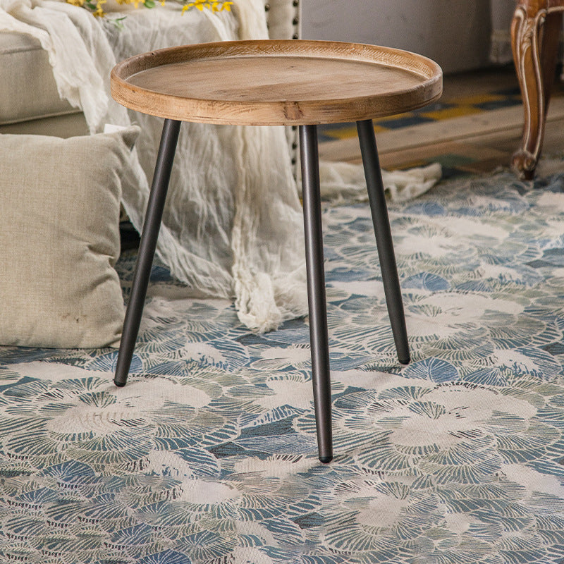 Rustic Style Coffee Cocktail Table 3 Legs Wooden Round Coffee Table Clearhalo 'Coffee & Accent Tables' 'Coffee Tables' 'coffee_tables' 'furn' 'furn_coffee_tables' 'Furniture' 'Living Room Furniture' 5802782