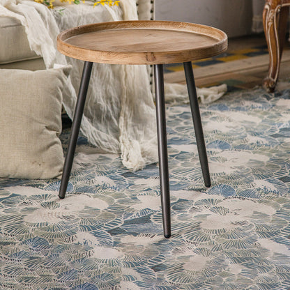 Rustic Style Coffee Cocktail Table 3 Legs Wooden Round Coffee Table Clearhalo 'Coffee & Accent Tables' 'Coffee Tables' 'coffee_tables' 'furn' 'furn_coffee_tables' 'Furniture' 'Living Room Furniture' 5802782