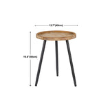 Tavolino da cocktail in stile rustico 3 gambe tavolino in legno