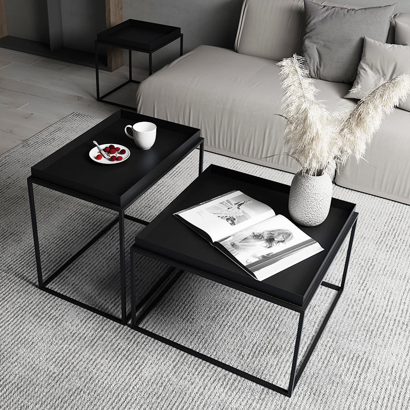 Tavolino moderno in legno tavolino rettangolare a forma di cocktail pieghevole