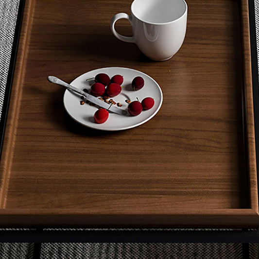 Tavolino moderno in legno tavolino rettangolare a forma di cocktail pieghevole