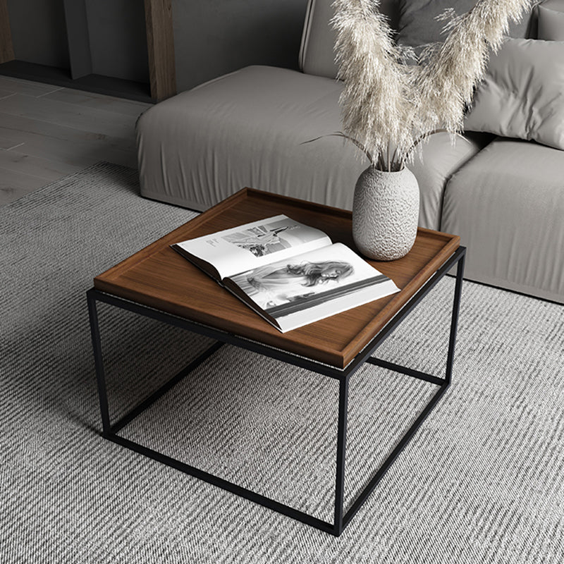 Tavolino moderno in legno tavolino rettangolare a forma di cocktail pieghevole