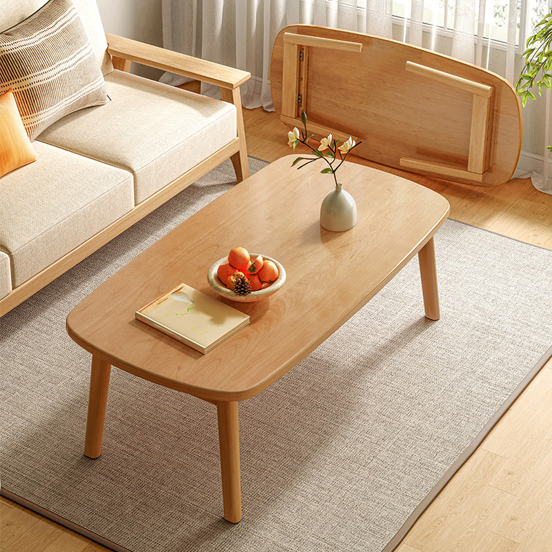 Scandinavian 4 Legs Coffee Table Wooden Coffee Table Set for Living Room Natural Clearhalo 'Coffee & Accent Tables' 'Coffee Tables' 'coffee_tables' 'furn' 'furn_coffee_tables' 'Furniture' 'Living Room Furniture' 5802868