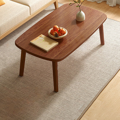 Scandinavian 4 Legs Coffee Table Wooden Coffee Table Set for Living Room Nut-Brown Clearhalo 'Coffee & Accent Tables' 'Coffee Tables' 'coffee_tables' 'furn' 'furn_coffee_tables' 'Furniture' 'Living Room Furniture' 5802871