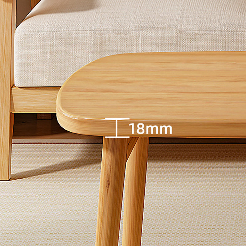 Scandinavian 4 Legs Coffee Table Wooden Coffee Table Set for Living Room Clearhalo 'Coffee & Accent Tables' 'Coffee Tables' 'coffee_tables' 'furn' 'furn_coffee_tables' 'Furniture' 'Living Room Furniture' 5802875