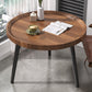 Modern 3 Legs Wooden Coffee Table Round Top Shape Cocktail Table for Living Room 24"L x 24"W x 19"H Walnut Clearhalo 'Coffee & Accent Tables' 'Coffee Tables' 'coffee_tables' 'furn' 'furn_coffee_tables' 'Furniture' 'Living Room Furniture' 5802885