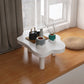 Scandinavian Wooden Coffee Table Free form 3 Legs Coffee Table Set for Bedroom