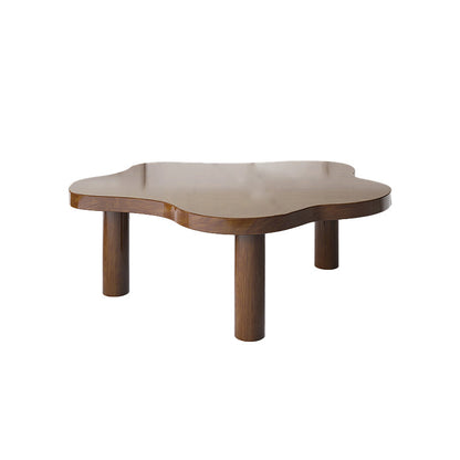 Scandinavian Wooden Coffee Table Free form 3 Legs Coffee Table Set for Bedroom