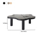 Scandinavian Wooden Coffee Table Free form 3 Legs Coffee Table Set for Bedroom